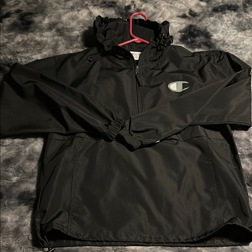 Champion Black Windbreaker Jacket